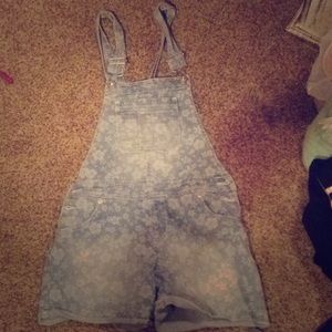 Floral Overall Romper